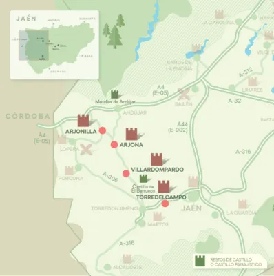 Castillos entre olivos