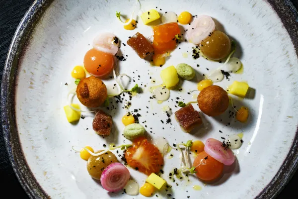 Menú maridado homenaje al AOVE restaurante Alfonso X