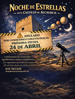 Noche de estrellas en el castillo de Alcaudete