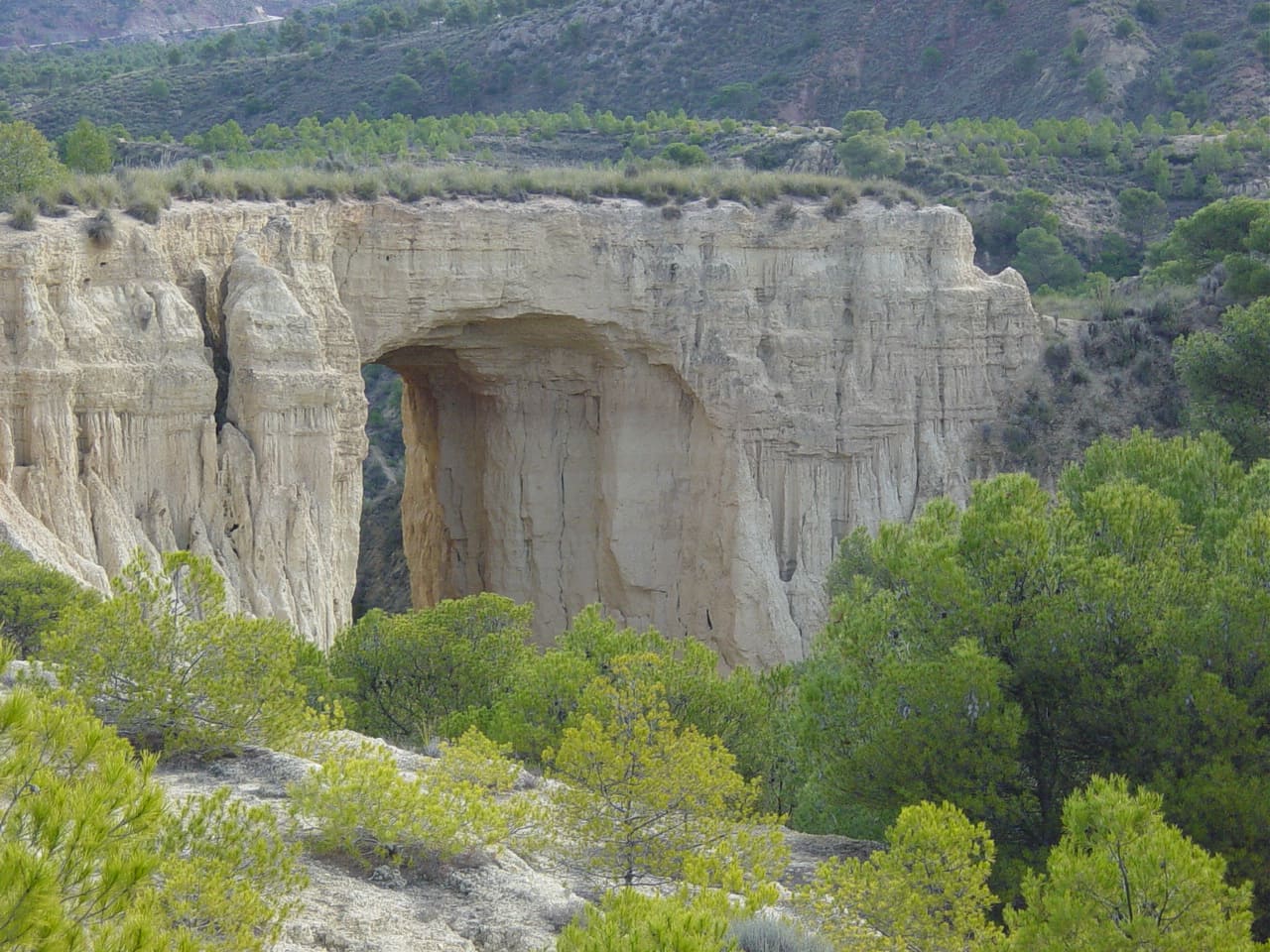 vistas panorámica del puente de tierra