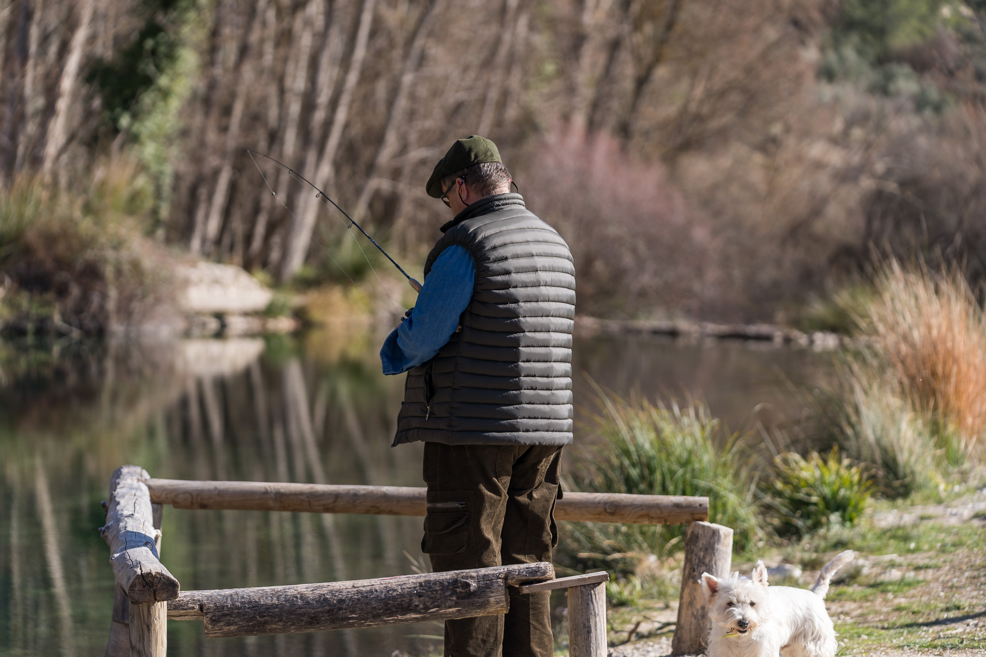 Pescando en el Coto de Pesca