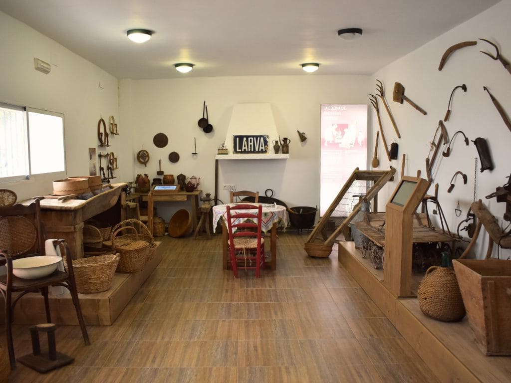 enseres e instrumentos tradicionales entre los que destacan los aperos de labranza y la matanza