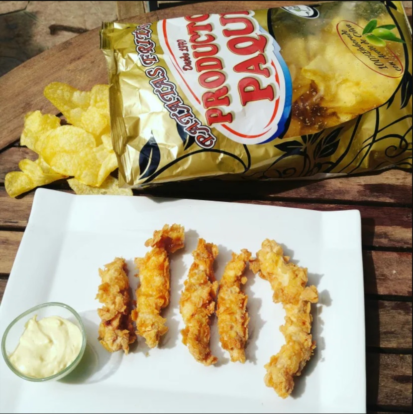 Pollo rebozado con patatas fritas Paqui Degusta Jaén