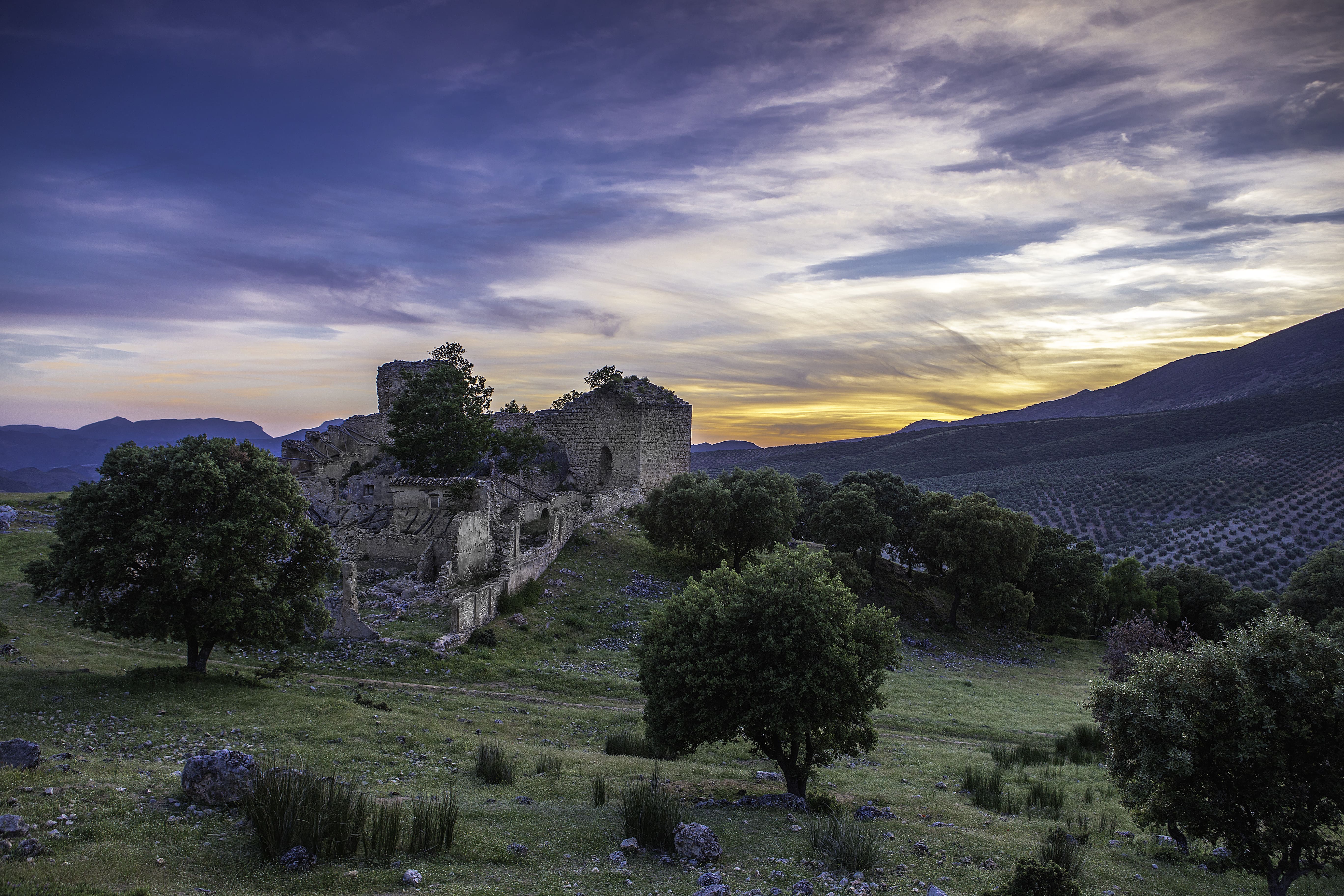 atardecer en el Castillo de Mata Bejid