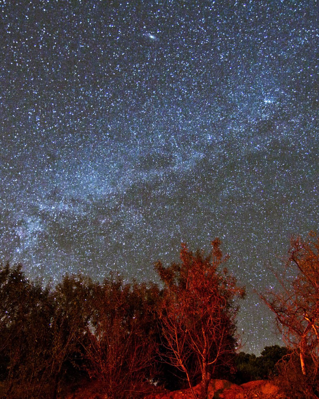 Visión del cielo estrellado de Jaén